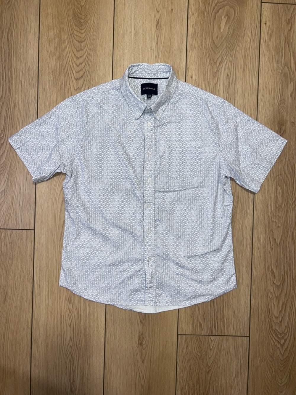 NWOT - JACHS New York Blue Casual Button Down Shirt Classic Design